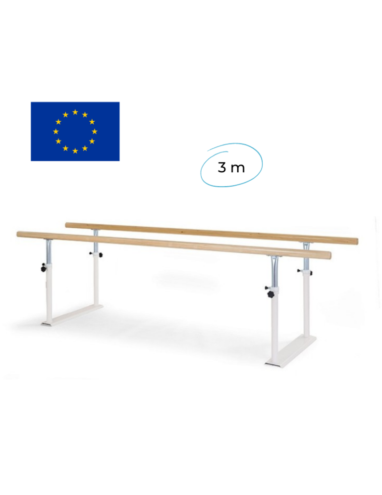 Barres parallèles 3 m pliables | Kiné Stock