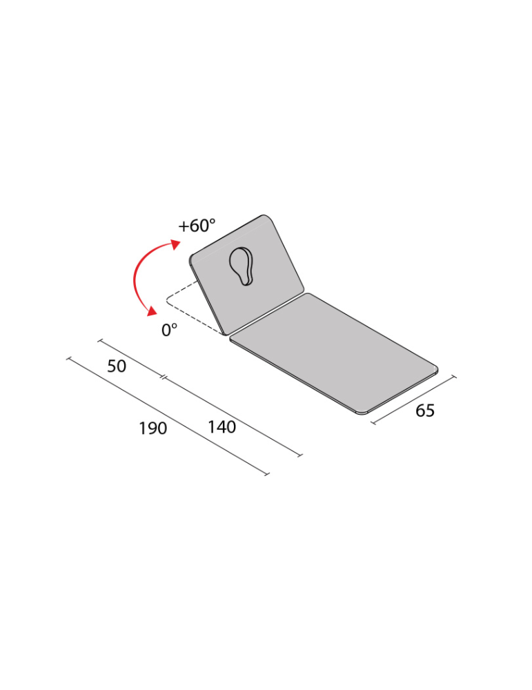 Table Fisiotech Ponto (190 x 65 cm) | Kiné Stock