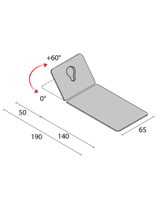 Table Fisiotech Ponto (190 x 65 cm) | Kiné Stock
