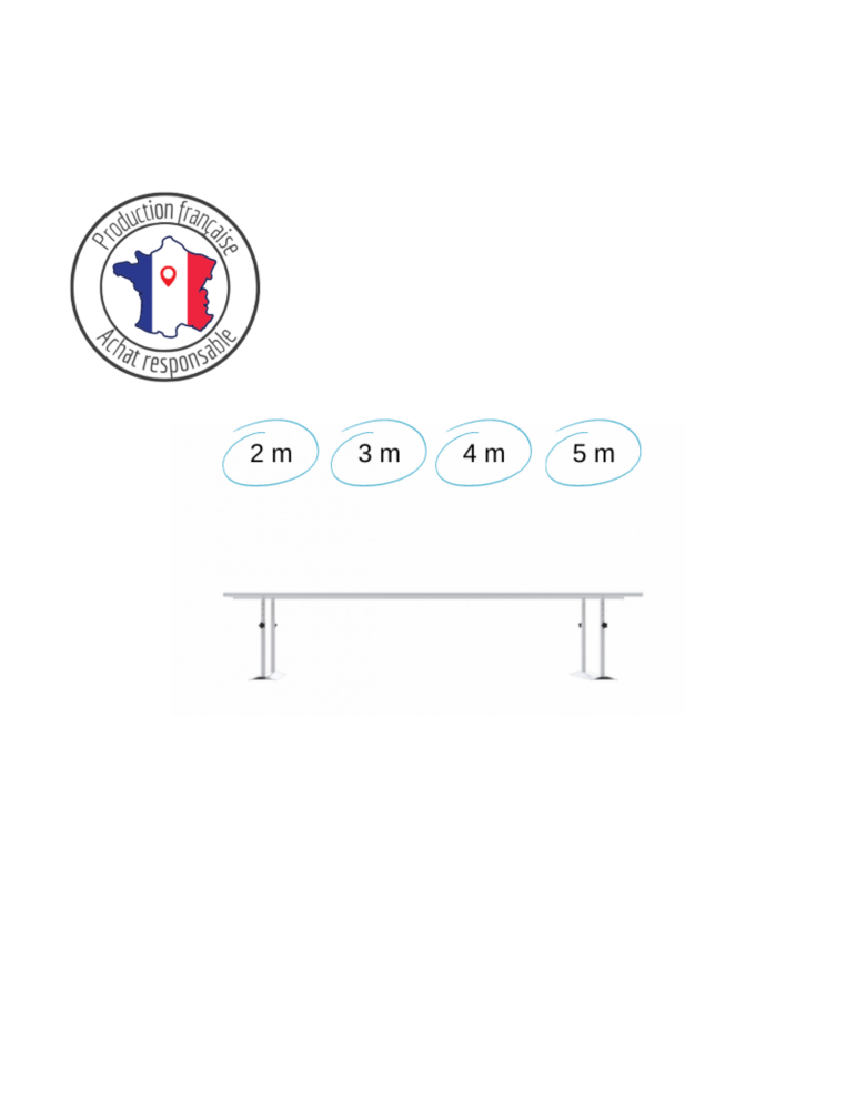 Barres parallèles pliable en acier | Kiné Stock