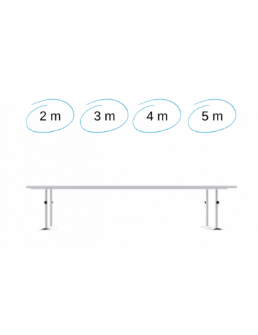 Barres parallèles pliable en acier | Kiné Stock 2