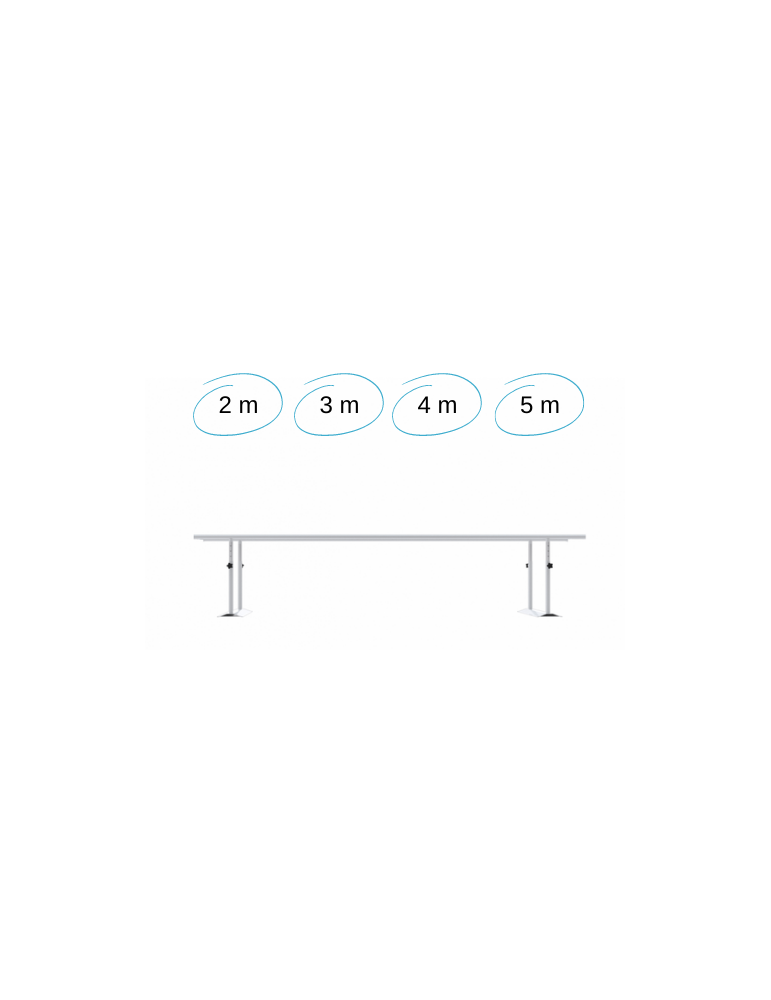 Barres parallèles pliable en acier | Kiné Stock