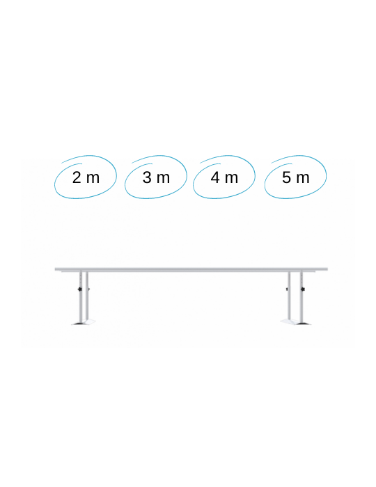 Barres parallèles pliable en acier | Kiné Stock