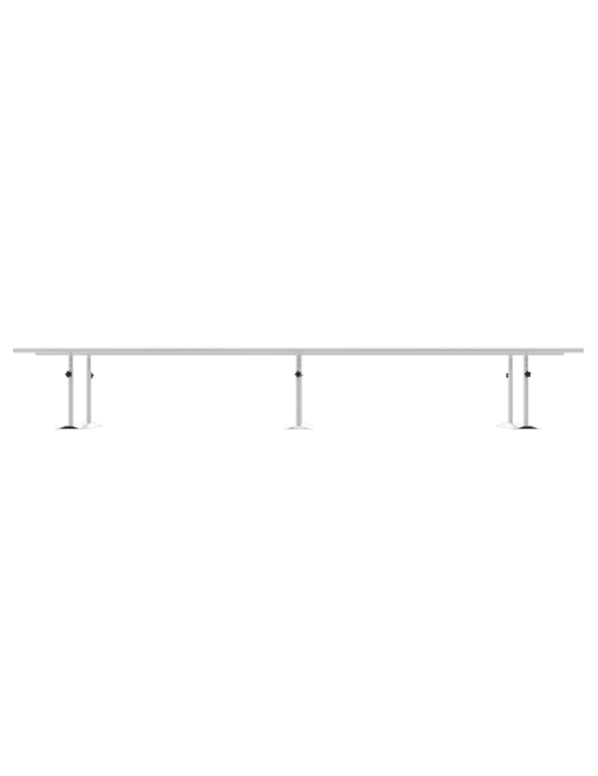Barres parallèles pliable en acier | Kiné Stock