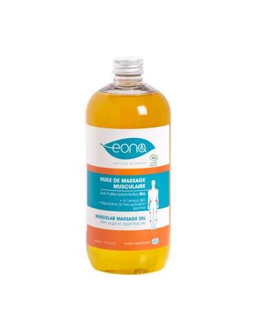 Huile de massage musculaire bio EONA 500 ml | Kiné Stock