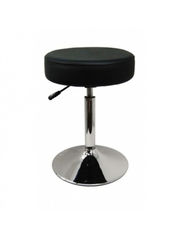 Tabouret assise cousue noir 38 cm | Kiné Stock 2