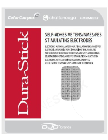 Électrodes Dura-Stick rectangulaire 50 X 90 mm | Kiné Stock