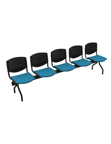 Banc 5 sièges pour salle d'attente 2