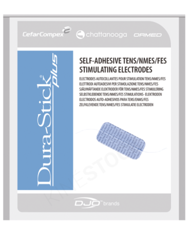 Électrodes Dura-Stick Plus rectangulaire - 2 sorties | Kiné Stock