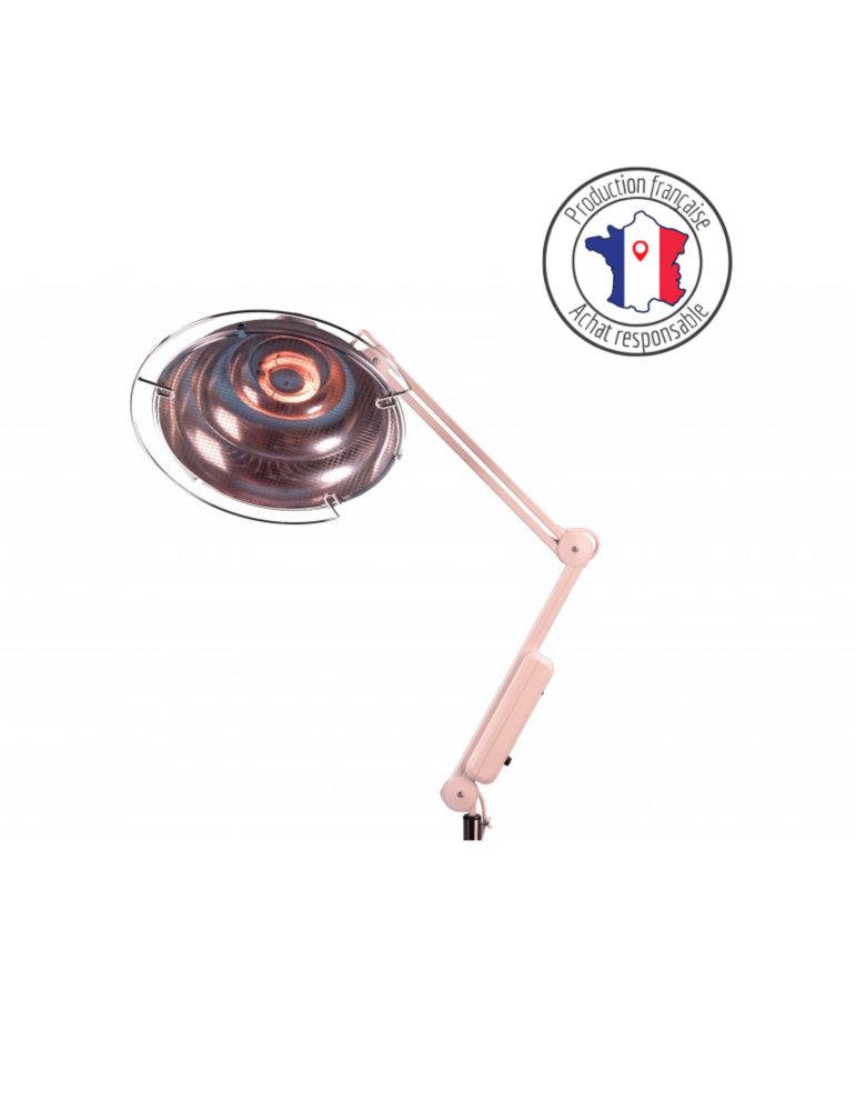Lampe thermo quartz à bras orientable 400W | Kiné Stock