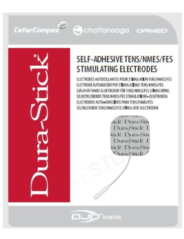 Électrodes Dura-Stick carré 50 X 50 mm lot de 20 | Kiné Stock
