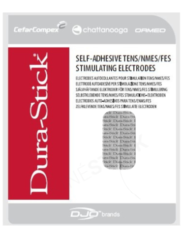 Électrodes Dura-Stick carré 50 X 90 mm lot de 20 | Kiné Stock