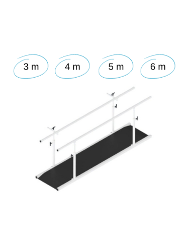 Barres parallèles Franco&fils 3-4-5-6 m avec plancher | Kiné Stock 2